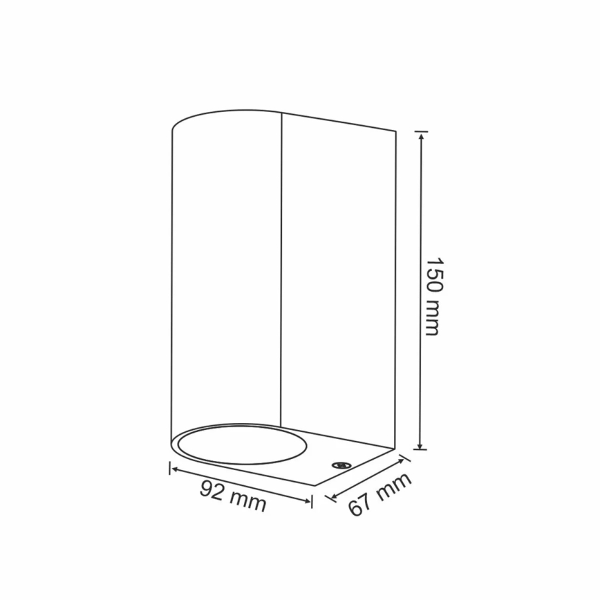 Venkovní nástěnné bodové svítidlo BOSTON 2xGU10/10W/230V IP44