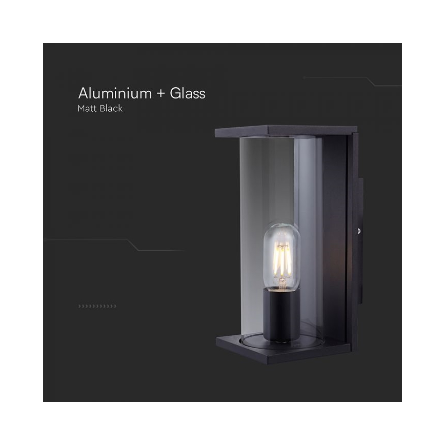 Venkovní nástěnné svítidlo 1xE27/60W/230V IP44 černá