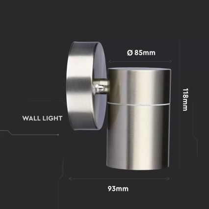 Venkovní nástěnné svítidlo 1xGU10/35W/230V IP44