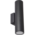 Venkovní nástěnné svítidlo 2xGU10/35W/230V IP54 kulatý černá