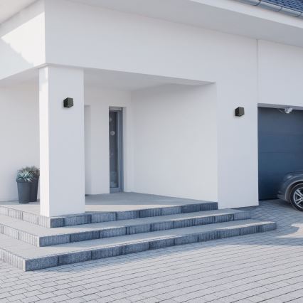 Venkovní nástěnné svítidlo BOKA 1xGU10/60W/230V IP44 černá