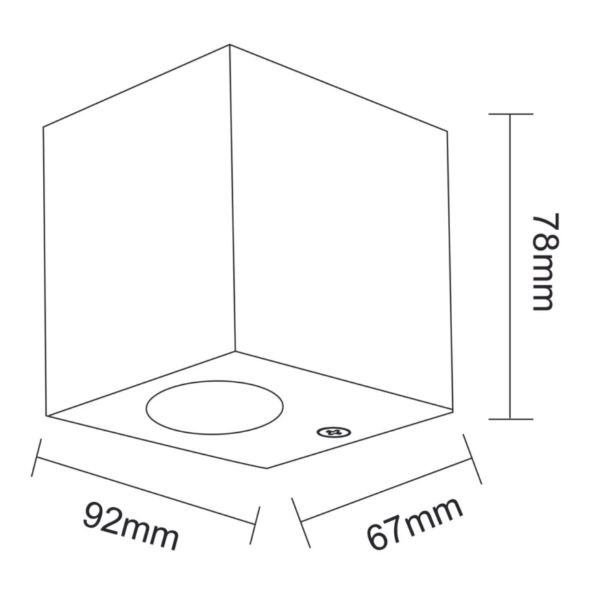 Venkovní nástěnné svítidlo BOSTON 1xGU10/10W/230V IP44