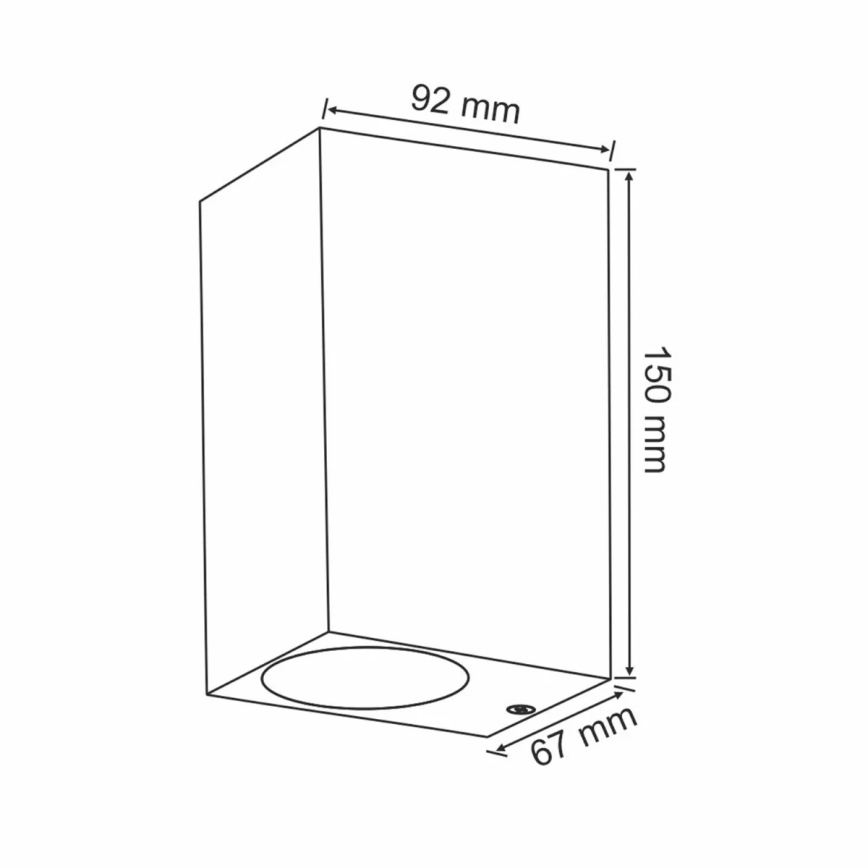 Venkovní nástěnné svítidlo BOSTON 2xGU10/10W/230V antracit