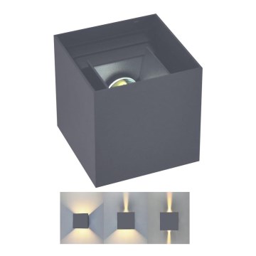Venkovní nástěnné svítidlo KIOTO 1xG9/5W/230V IP44 antracit