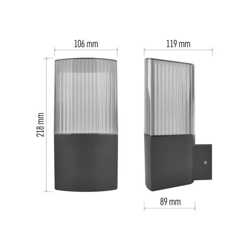 Venkovní nástěnné svítidlo LANA 1xE27/25W/230V IP54