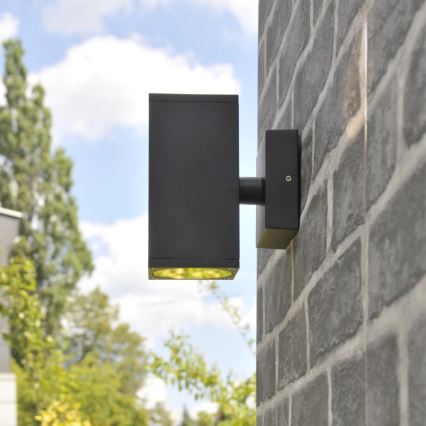 Venkovní nástěnné svítidlo MORRIS 2xGU10/35W/230V IP54