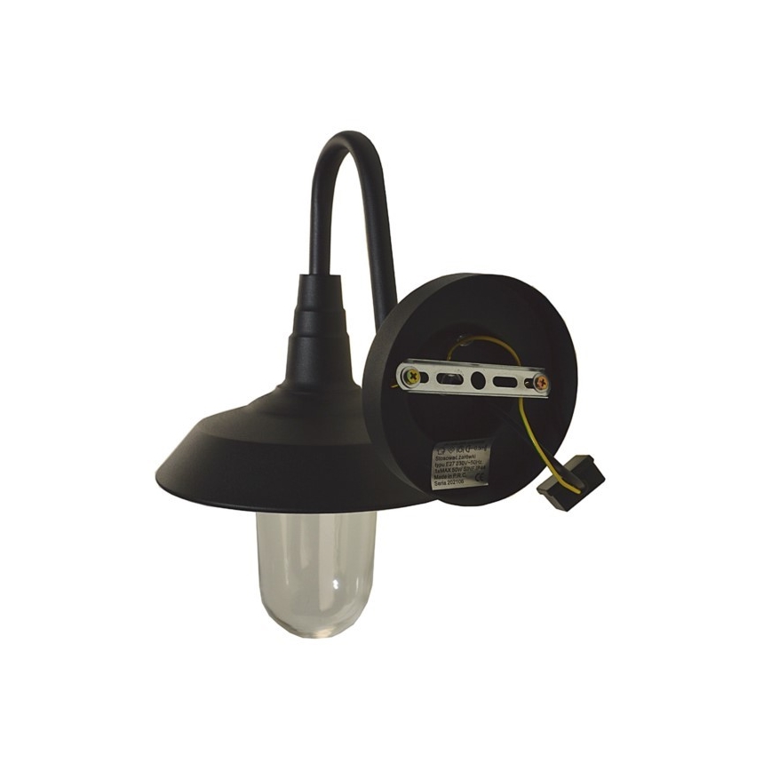 Venkovní nástěnné svítidlo NILDA 1xE27/60W/230V IP44 černá