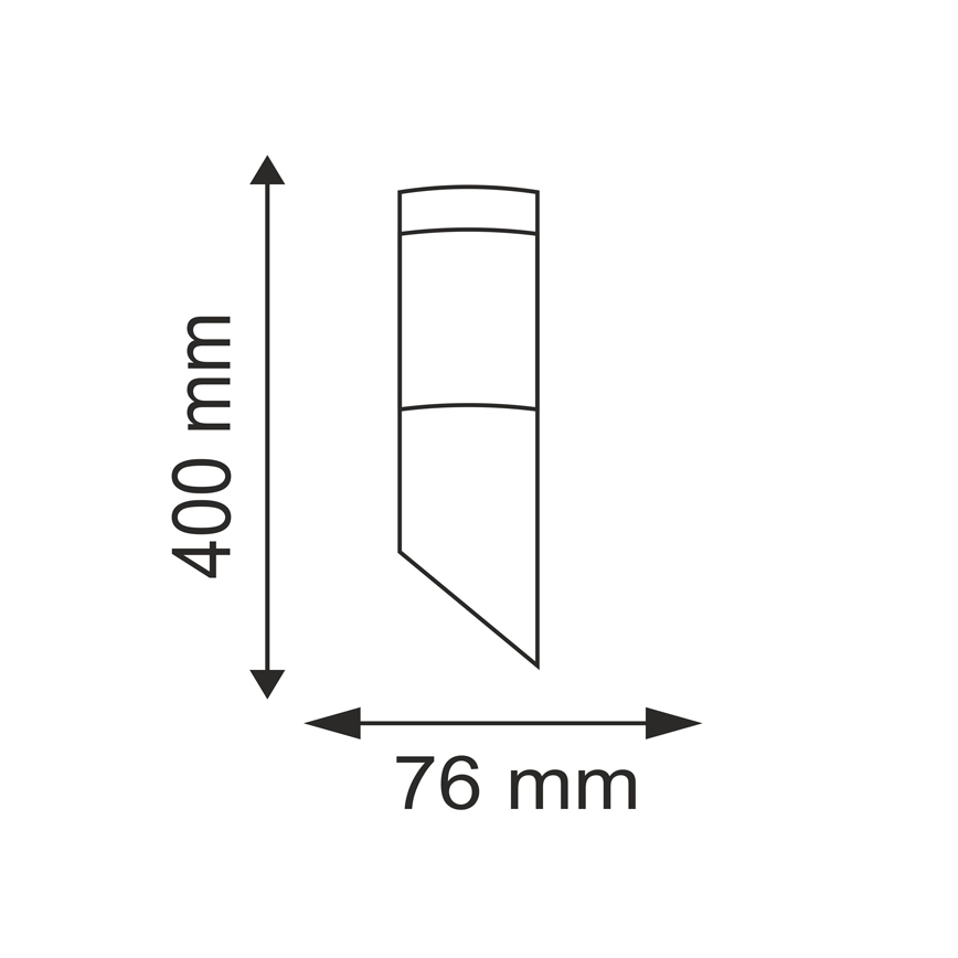 Venkovní nástěnné svítidlo OSLO 1xE27/10W/230V IP44