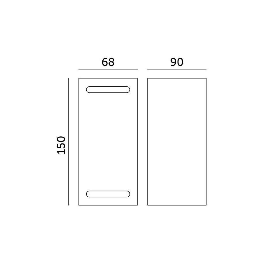 Venkovní nástěnné svítidlo QUERK 2xGU10/35W/230V IP54 15 cm černá