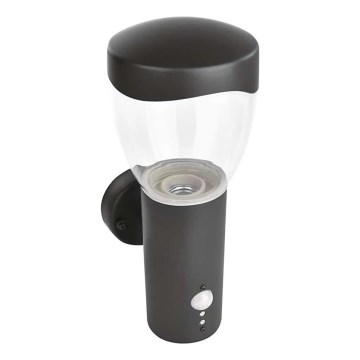 Venkovní nástěnné svítidlo se senzorem ARTEO 1xE27/15W/230V IP44