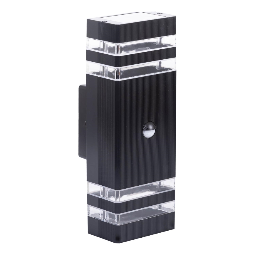 Venkovní nástěnné svítidlo se senzorem BREZZA 2xGU10/35W/230V IP65