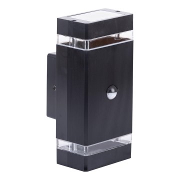 Venkovní nástěnné svítidlo se senzorem NIZZA 2xGU10/35W/230V IP65