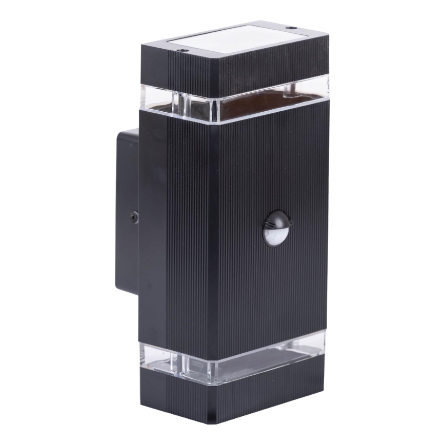 Venkovní nástěnné svítidlo se senzorem NIZZA 2xGU10/35W/230V IP65