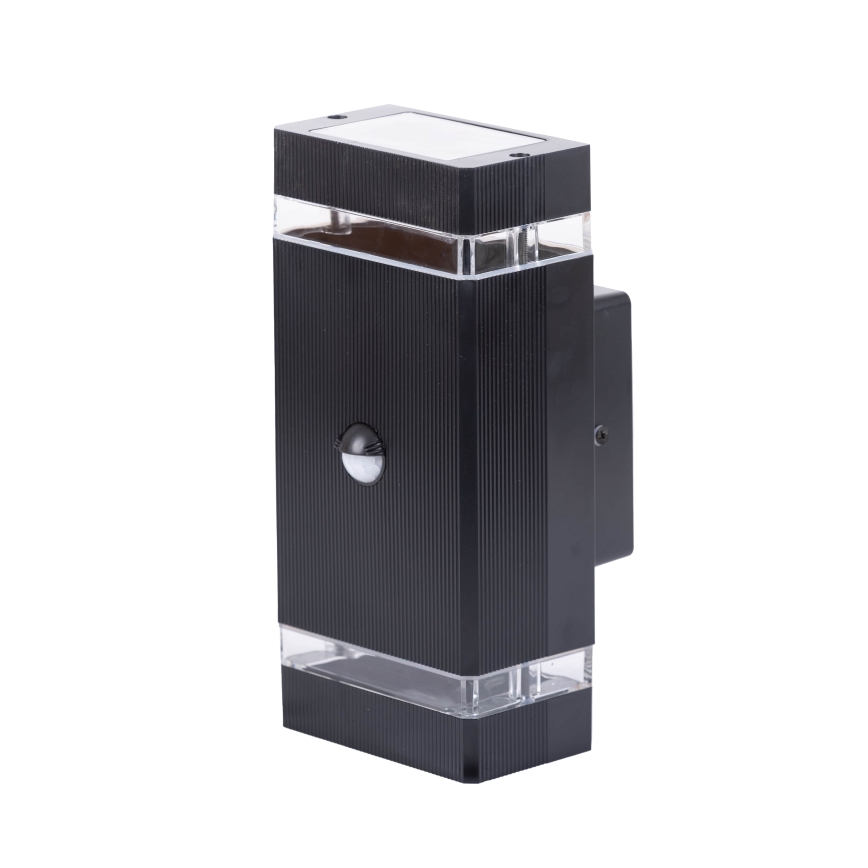 Venkovní nástěnné svítidlo se senzorem NIZZA 2xGU10/35W/230V IP65