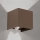 Venkovní nástěnné svítidlo se senzorem pohybu a soumraku CUBE-S LED/13W/230V IP54 hnědá