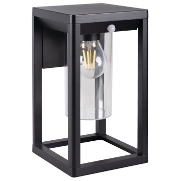 Venkovní nástěnné svítidlo se senzorem VIMO 1xE27/15W/230V IP44