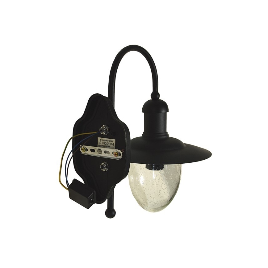 Venkovní nástěnné svítidlo TALISA 1xE27/60W/230V IP44 černá