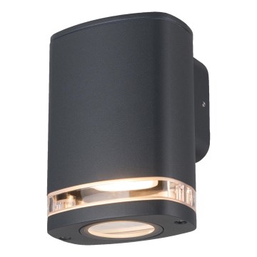 Venkovní nástěnné svítidlo ZEVI 1xGU10/10W/230V IP54 antracit