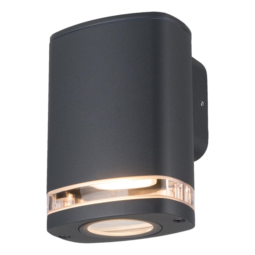 Venkovní nástěnné svítidlo ZEVI 1xGU10/10W/230V IP54 antracit
