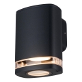 Venkovní nástěnné svítidlo ZEVI 1xGU10/10W/230V IP54 černá