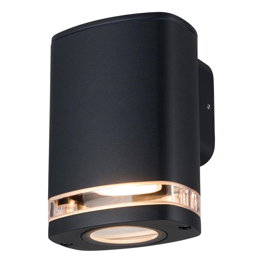 Venkovní nástěnné svítidlo ZEVI 1xGU10/10W/230V IP54 černá