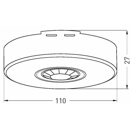 Venkovní senzor pohybu 360x120° bílá IP65