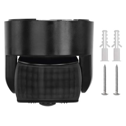 Venkovní senzor pohybu a soumraku PIR 1200W/230V IP65 černá