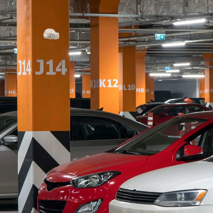 Venkovní senzor pohybu infračervený 180/360° 600W/230V IP65 bílá