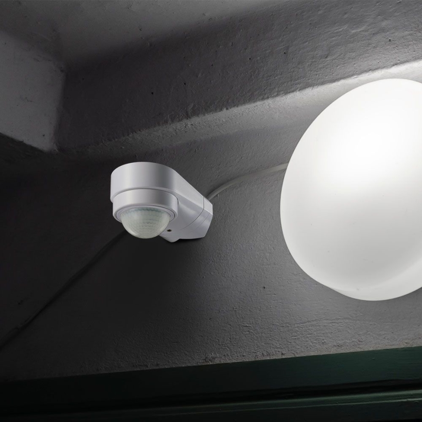Venkovní senzor pohybu infračervený 240° 600W/230V IP65 bílá