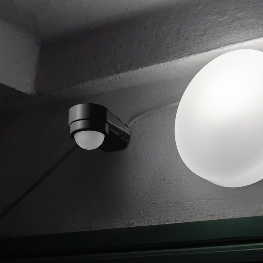 Venkovní senzor pohybu infračervený 240° 600W/230V IP65 černá