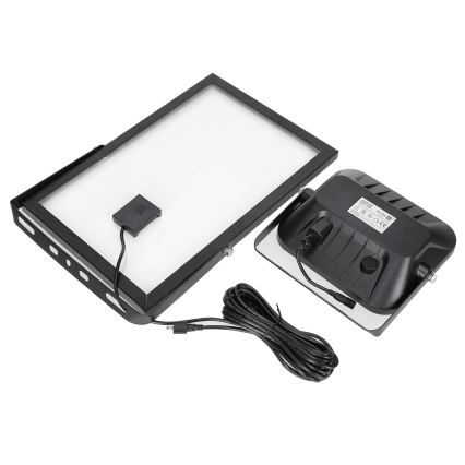 Venkovní solární reflektor se senzorem LED/30W/6,4V 4000K IP65 6000 mAh + dálkové ovládání