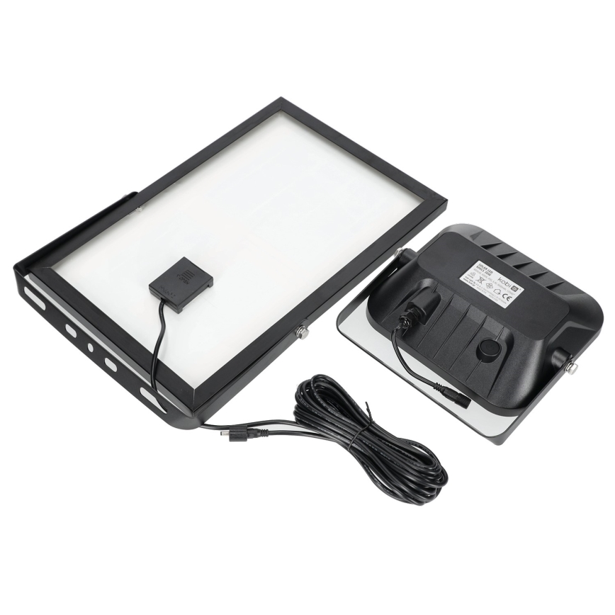 Venkovní solární reflektor se senzorem LED/30W/6,4V 4000K IP65 6000 mAh + dálkové ovládání