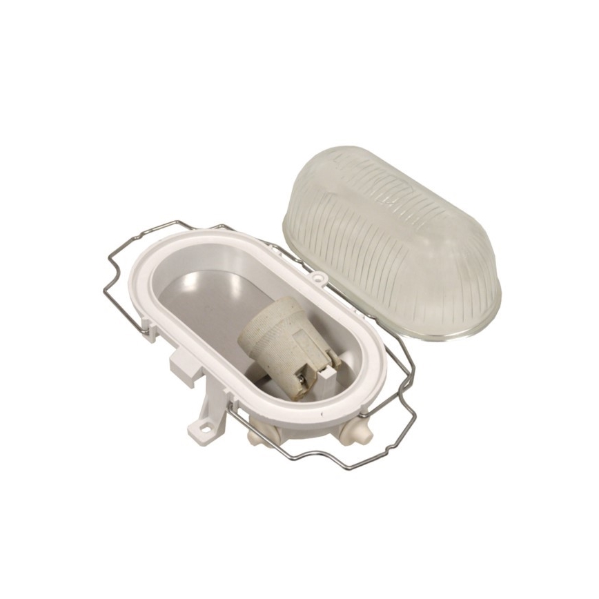 Venkovní stropní svítidlo RADUS 1xE27/60W/230V IP54 bílá