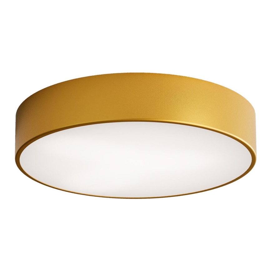 Venkovní stropní svítidlo se senzorem CLEO 3xE27/24W/230V pr. 40 cm zlatá IP54
