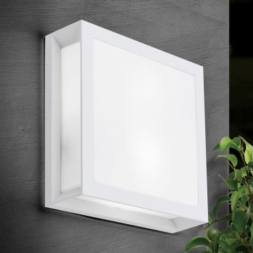Venkovní svítidlo HENRY 2xE27/15W/230V 26x26 cm IP44 bílá