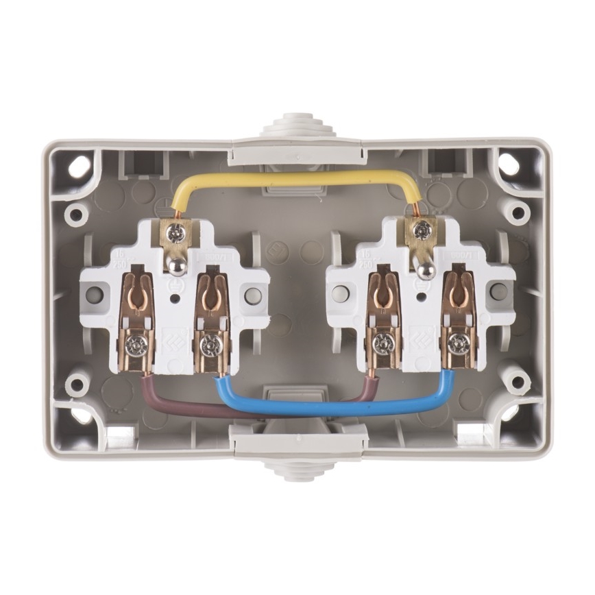 Venkovní zásuvka FRENCH 250V/16A IP44 2Z