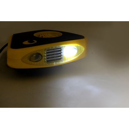 Ventilátor s ohřevem a LED světlem 3v1 158W/12V