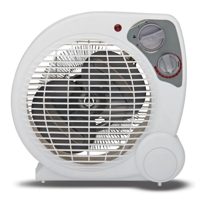 Ventilátor s topným tělesem ZEFIR 1000/2000W/230V bílá