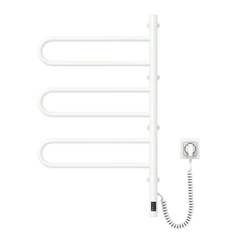 Vertaduro - Elektrický otočný sušák na ručníky s termostatem ELA 120W/230V 80x49 cm IP44 bílá