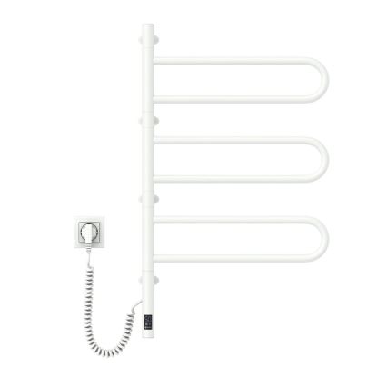 Vertaduro - Elektrický otočný sušák na ručníky s termostatem ELA 120W/230V 80x49 cm IP44 bílá