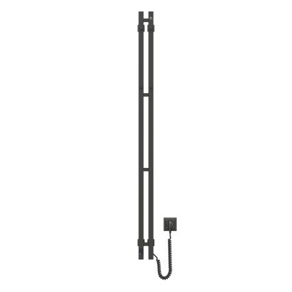 Vertaduro - Elektrický sušák na ručníky s termostatem VEO 106W/230V 150x9 cm IP44 černá pravá