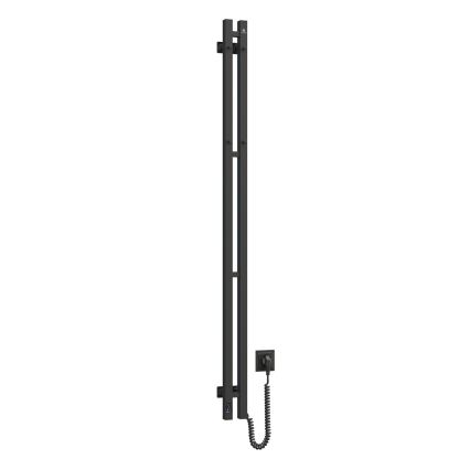 Vertaduro - Elektrický sušák na ručníky s termostatem VEO 106W/230V 150x9 cm IP44 černá pravá