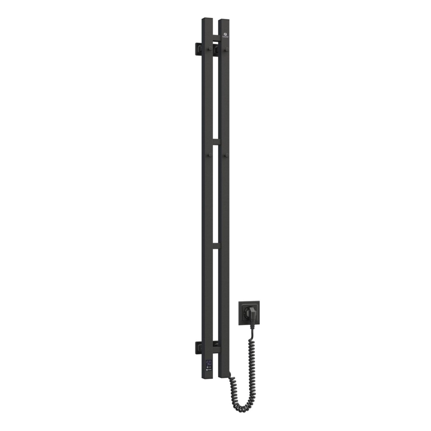 Vertaduro - Elektrický sušák na ručníky s termostatem VEO 70W/230V 120x9 cm IP44 černá pravá