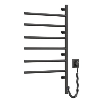 Vertaduro - Elektrický otočný sušák na ručníky s termostatem ARA 105W/230V 82x49 cm IP44 černá