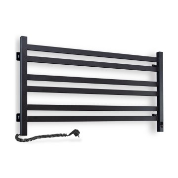 Vertaduro - Elektrický sušák na ručníky s termostatem AVA 181W/230V 50x90 cm IP44 černá levá