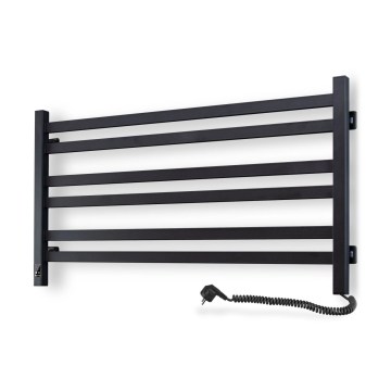 Vertaduro - Elektrický sušák na ručníky s termostatem AVA 181W/230V 50x90 cm IP44 černá pravá