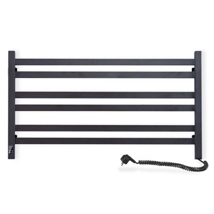 Vertaduro - Elektrický sušák na ručníky s termostatem AVA 181W/230V 50x90 cm IP44 černá pravá