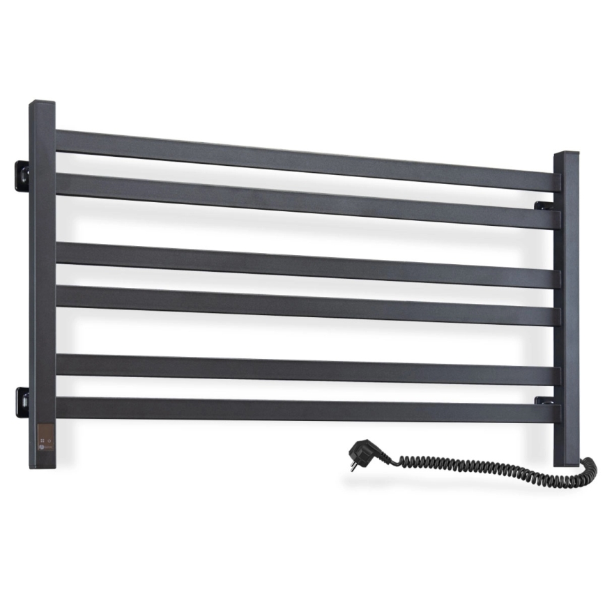 Vertaduro - Elektrický sušák na ručníky s termostatem AVA 181W/230V 50x90 cm IP44 černá pravá