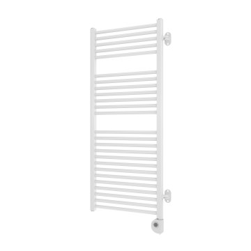 Vertaduro - Koupelnový otočný radiátor s termostatem MEG 600W 118x50 cm bílá