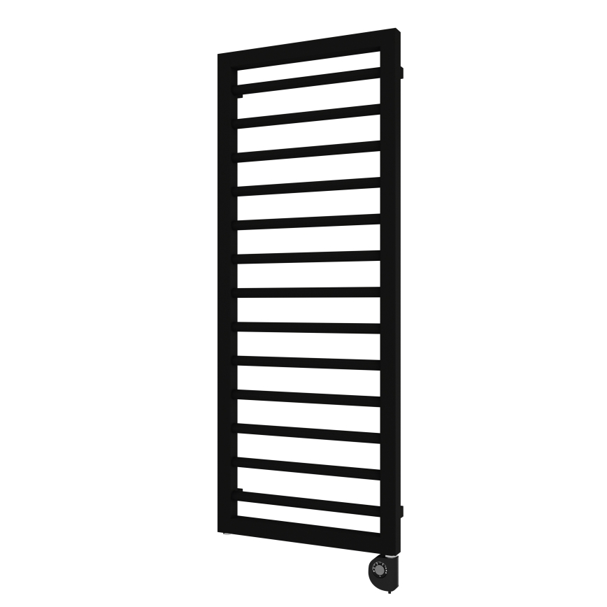 Vertaduro - Koupelnový radiátor s termostatem ADEL 600W 128x50 cm černá
